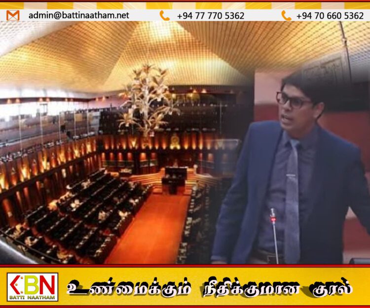 விடுதலைப் புலிகளின் தலைவரது பெயரைப் பயன்படுத்தி நாடாளுமன்றில் தன்னை தற்காத்துக் கொள்ளும் அர்ச்சுனா