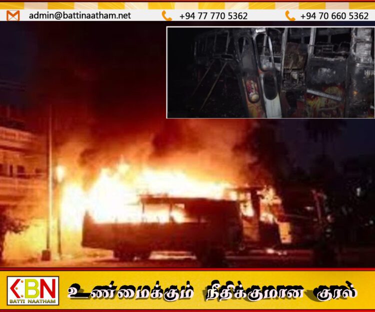அனுராதபுரத்தில் திடீரென தீப்பற்றி எரிந்த பஸ்; ஒருவர் உயிரிழப்பு