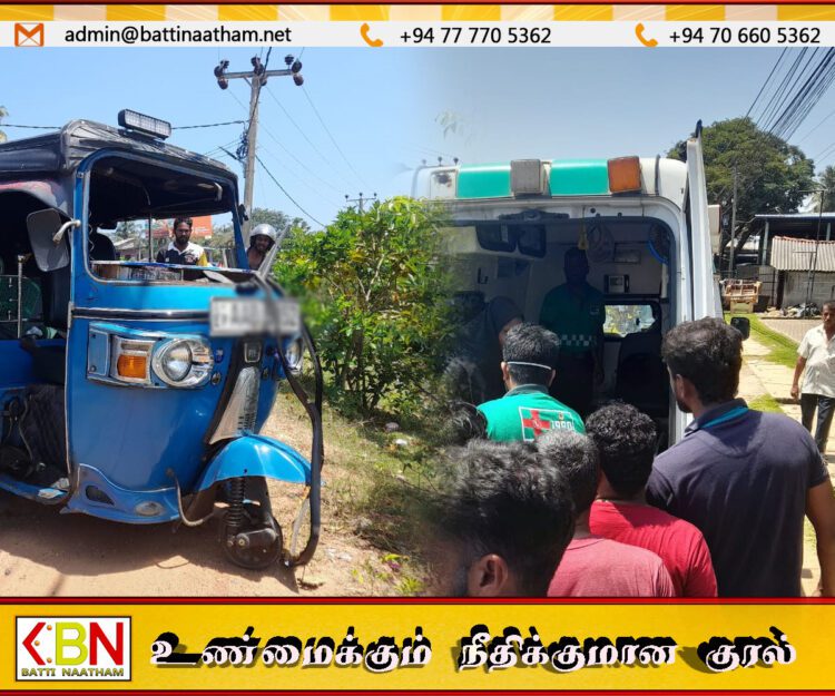 மட்டு ஊரணி பிரதான வீதியில் சற்று முன் விபத்து