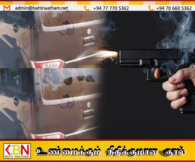 உத்தரவை மீறி பயணித்த வாகனம் மீது பொலிஸார் துப்பாக்கி பிரயோகம்; இருவர் கைது
