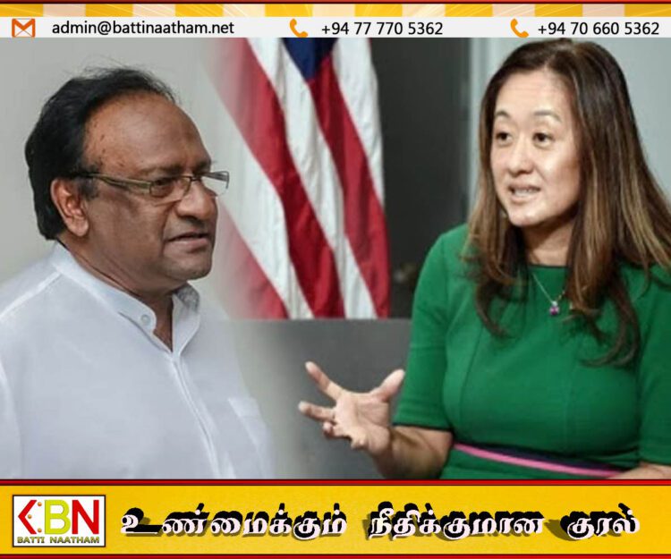 அமெரிக்க தூதுவர் ஜூலி சங்கை எச்சரிக்கும் சரத் வீரசேகர