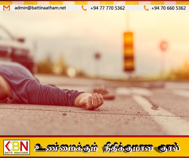 யாசகரை மோதித்தள்ளிய கார்; கொழுப்பில் சம்பவம்