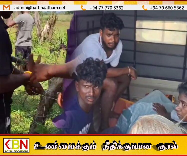 யானைக்குப் பயந்து ஓடியதில் சட்டவிரோத மின்கம்பியில் சிக்குண்டு விவசாயி மரணம்;கொக்கட்டிச்சோலையில் சம்பவம்