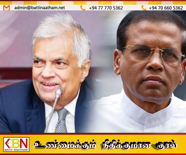 முன்னாள் ஜனாதிபதிகளான ரணில் – மைத்திரி சந்திப்பு