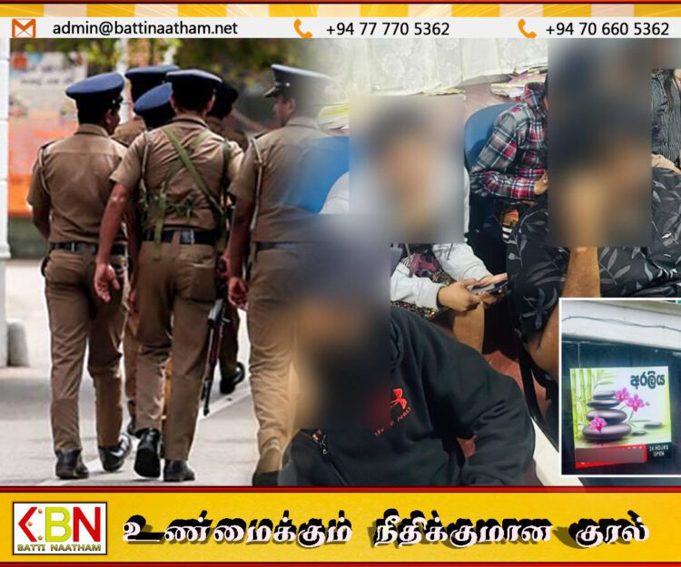 நுவரெலியாவில் மசாஜ் நிலையம் என்ற போர்வையில் விபச்சார விடுதி ; 6 பேர் கைது
