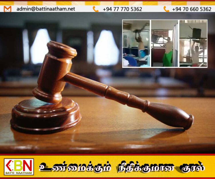 ஹம்பாந்தோட்டை பிரதேச செயலகத்தின் சொத்துக்களை சேதப்படுத்திய நபருக்கு விளக்கமறியல்