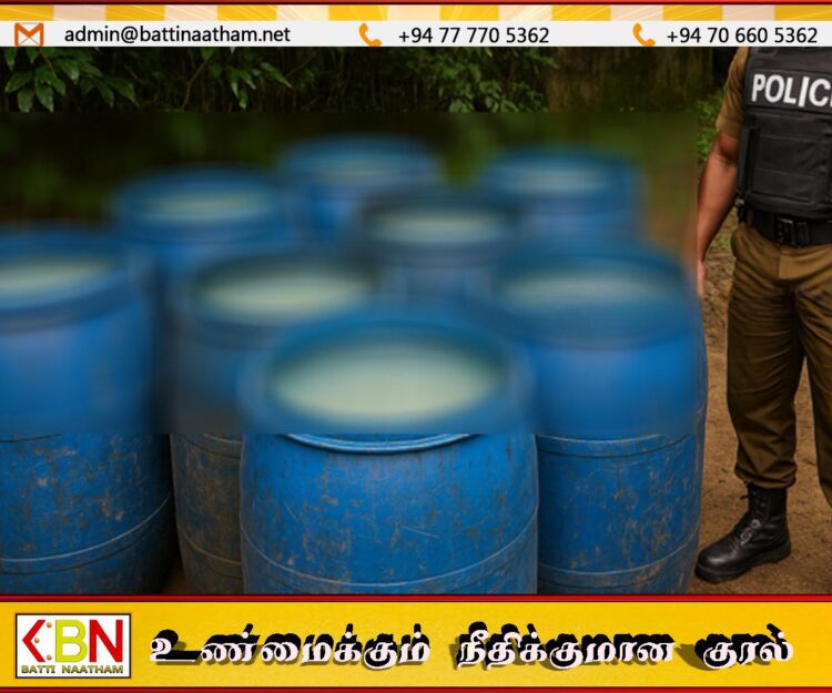 கண்டியில் மதுபானம் தயாரிப்பதற்கு பயன்படுத்தப்படும் 2,201 லீற்றர் கோடா கைப்பற்றல்