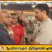 நடிகர் ஜெயம் ரவியை சந்தித்த கிரிக்கெட் வீரர் சனத் ஜெயசூரிய