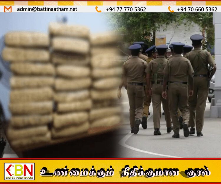 யாழில் 32 மில்லியன் ரூபா பெறுமதியான கேரள கஞ்சா மீட்பு