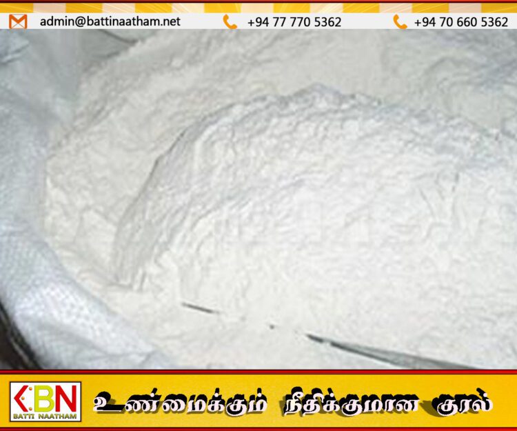 மனித நுகர்வுக்கு பொருத்தமற்ற 750 தொன் கோதுமை மா மீட்பு