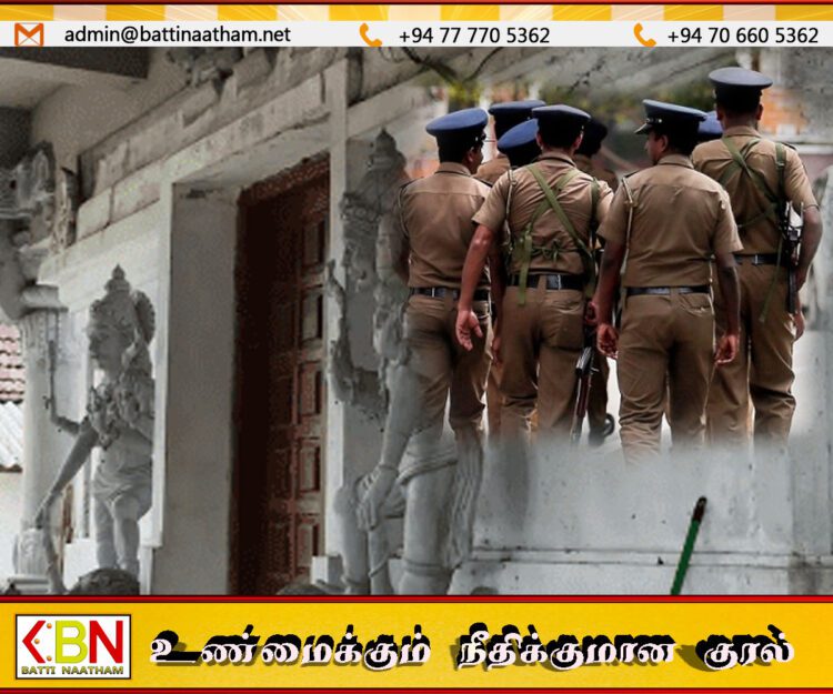மட்டு ஏறாவூர் ஆலயத்தில் இடம் பெற்ற திருட்டு; இதுவரை நடவடிக்கை எடுக்காத பொலிஸார்!