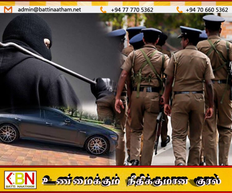திருகோணமலையில் தம்பதியை மிரட்டி கார், பணம் திருடிய கும்பல்