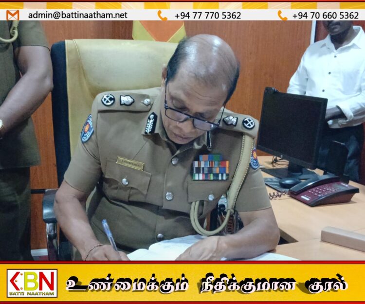 கிளிநொச்சி முல்லைத்தீவு மாவட்ட பிரதிப்பொலிஸ்மா அதிபராக கடமைகளை பொறுப்பேற்ற ஜெ.ஏ.சந்திரசேன