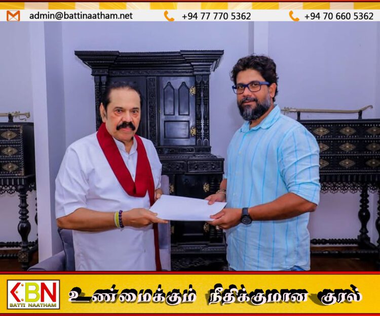 மொட்டுக் கட்சியின் கிளிநொச்சி பிரதம அமைப்பாளராக மதன் நியமனம்