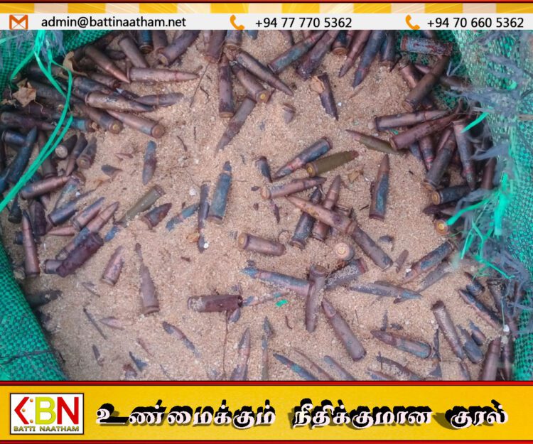 முல்லைத்தீவில் மீட்கப்பட்ட ஆயிரக்கணக்கான துப்பாக்கி ரவைகள்!
