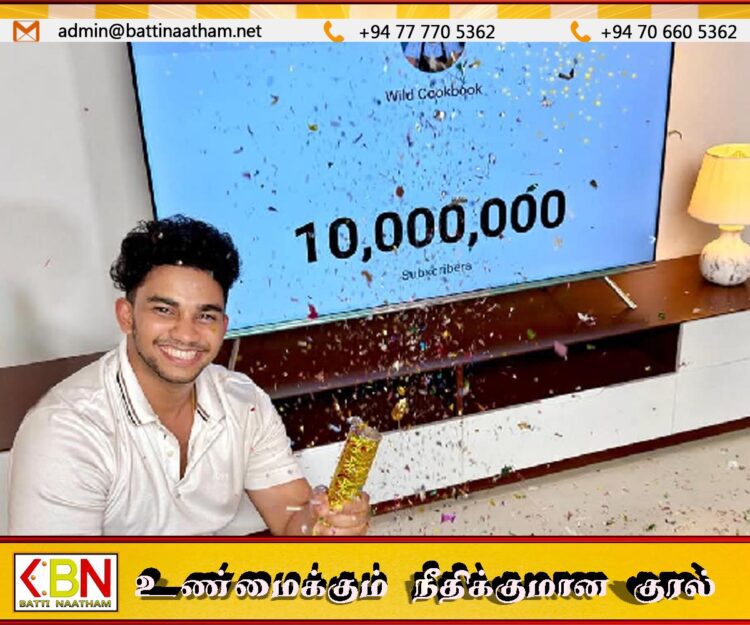 இலங்கை யூடியூப் வரலாற்றில் சமையல் கலைஞரான சரித் நிகழ்த்தியுள்ள புதிய சாதனை