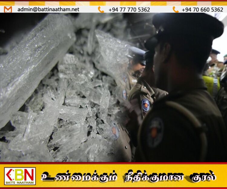 வாழைச்சேனையில் 28 வயது ஐஸ் போதைப்பொருள் வியாபாரி கைது