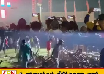 திவுலங்கடவல கல்லூரி மைதானத்தில் நடைபெற்ற இசை நிகழ்ச்சியில் ஏற்பட்ட கலவரம்
