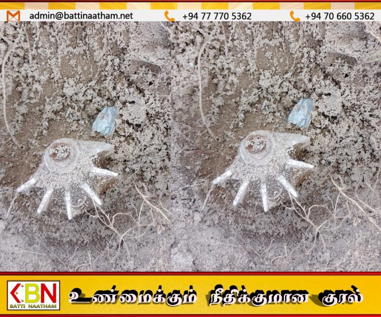 செங்கலடியில் உள்ள வீடு ஒன்றின் காணியிலிருந்து மோட்டார் குண்டு மீட்பு