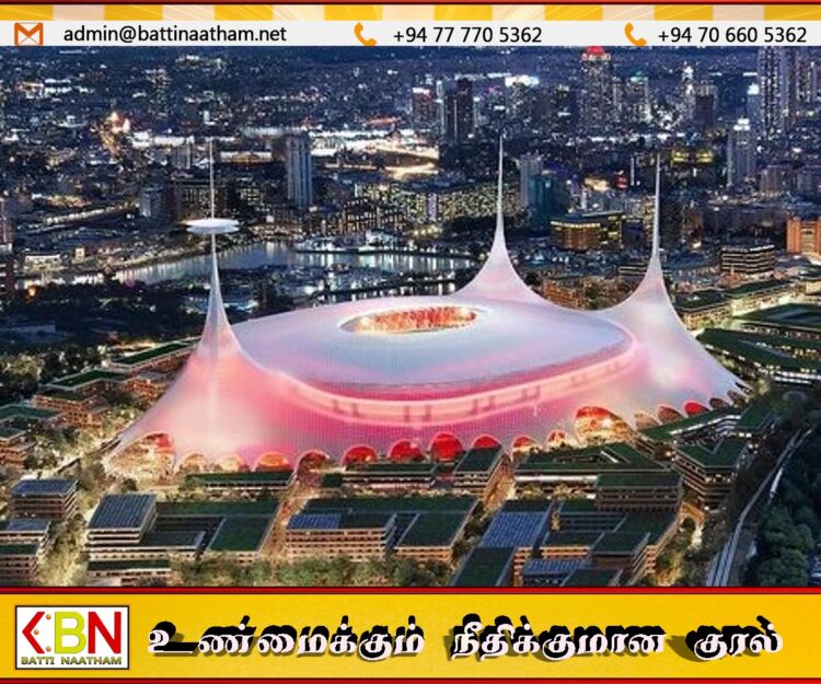 ஒரு இலட்சம் இரசிகர்கள் அமரும் வகையில் புதிய கால்பந்து மைதானம்