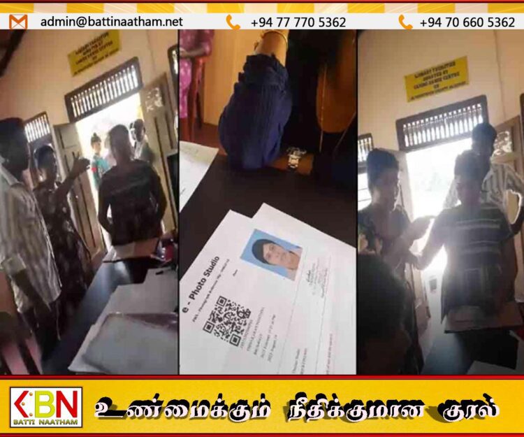 கிராமசேவை உத்தியோகத்தரை தகாத வார்த்தைகளால் திட்டியவர்கள் கைது