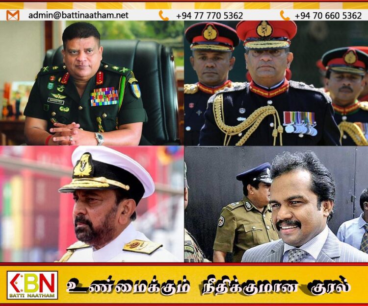 ஆயுதப்படைகளின் முன்னாள் தளபதிகள் மீதான பிரித்தானிய தடை குறித்து அரசின் நிலைப்பாடு