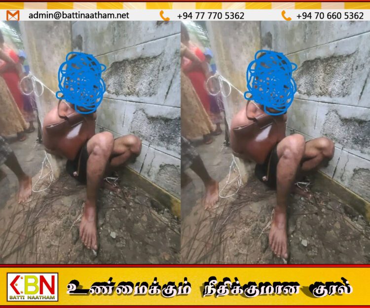 அக்கரைப்பற்றில் திருடன்; நையப்புடைத்து பொலிஸாரிடம் ஒப்படைத்த பொதுமக்கள்