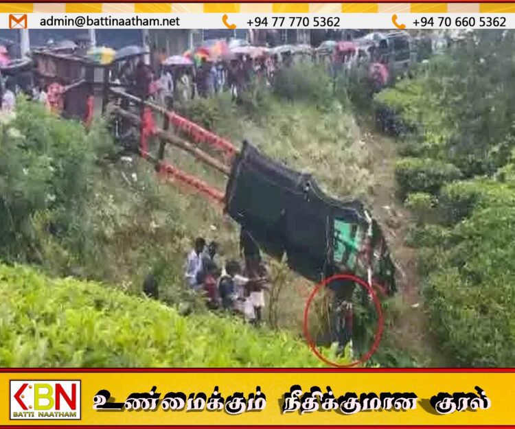 நுவரெலியாவில் பறவைக்காவடி கவிழ்ந்த விபத்தில் ஒருவர் படுகாயம்