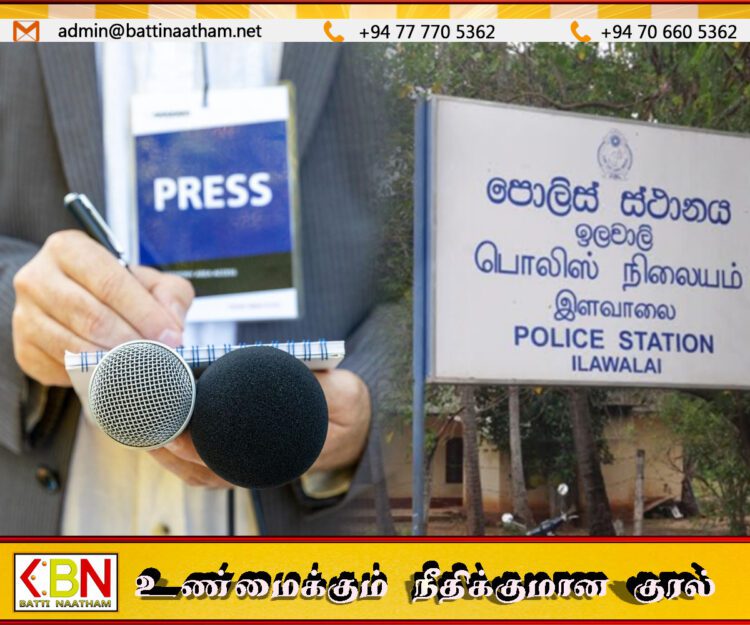 செய்தி சேகரிக்க சென்ற ஊடகவியலாளர்களை மிரட்டிய இளவாலை பொலிஸார்