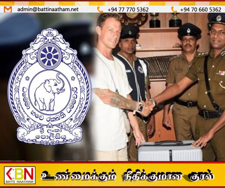 வெளிநாட்டு சுற்றுலா பயணி தவறவிட்ட பயணப் பையை மீட்டுக் கொடுத்த பொலிஸார்