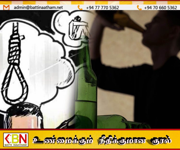 இலங்கையில் மது அருந்திய நிலையில் தற்கொலை செய்துகொள்ளும் சம்பவங்கள் அதிகரிப்பு