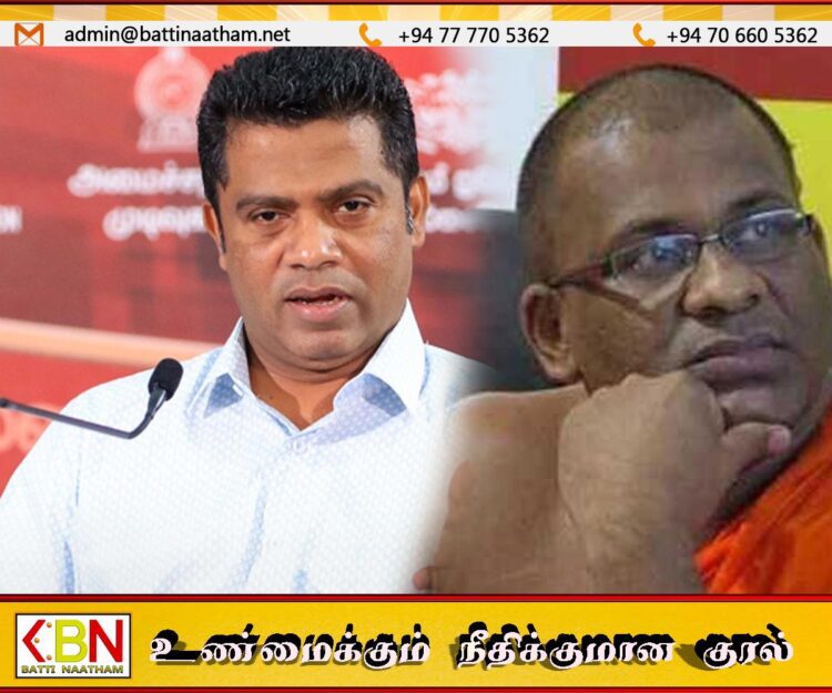 பயங்கரவாத குழு தகவல்களை ஞானசார தேரர் சிஐடியுடன் பகிர்ந்து கொள்ள வேண்டும்; நளிந்த ஜயதிஸ்ஸ