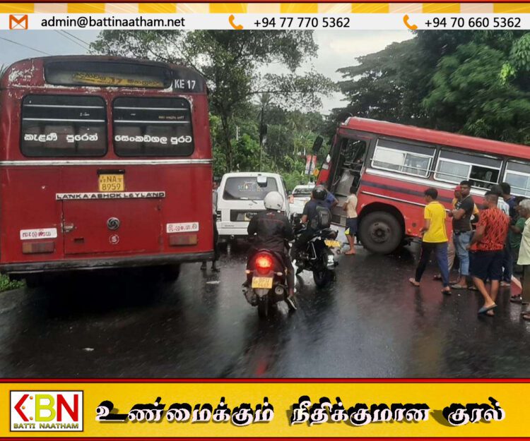 பேருந்துகள் நேருக்கு நேர் மோதி விபத்து; 35 பேர் படுகாயம்