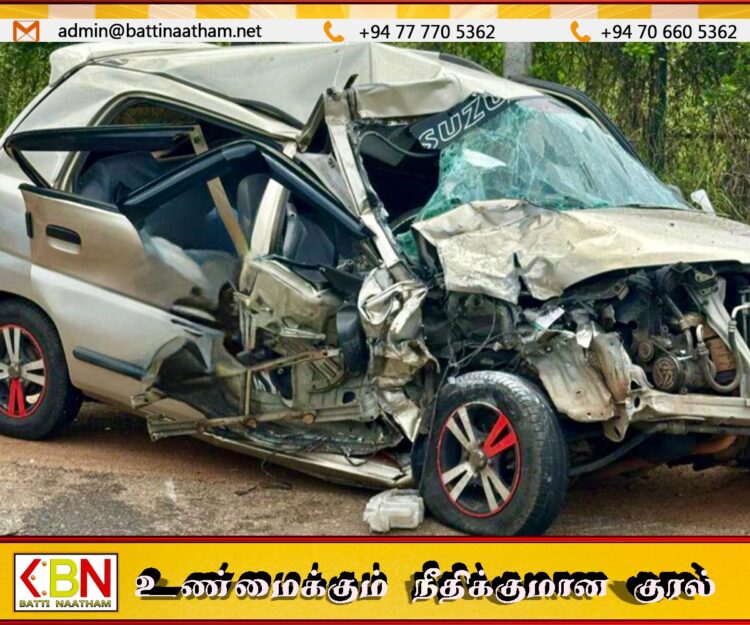 சிலாபத்தில் கார் – லொறி மோதியதில் மூவர் படுகாயம்