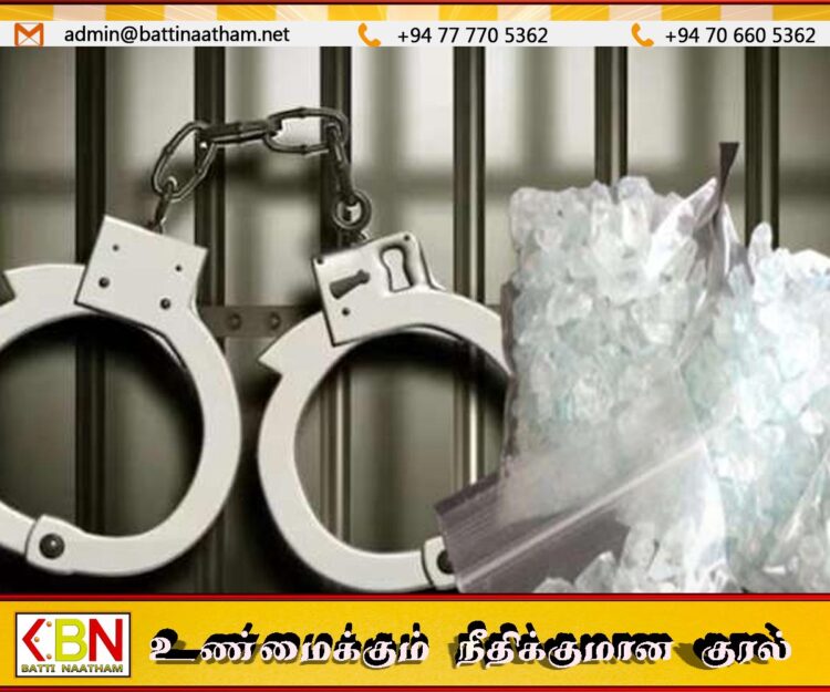 8 மில்லியன் ரூபாய் மதிப்புள்ள ஹெராயின் மற்றும் ஐஸ் போதைப்பொருளுடன் சந்தேக நபர் கைது