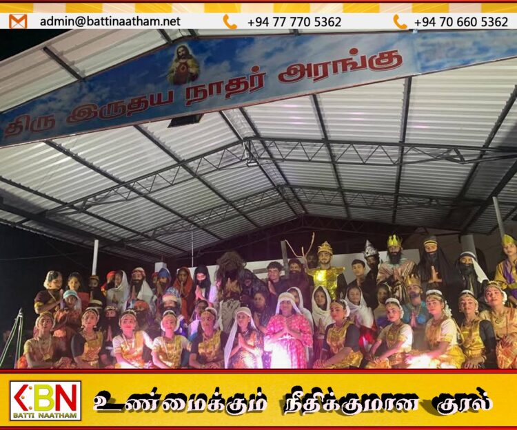 இருதயபுர திரு இருதயநாதர் ஆலயத்தில் ஆணிகள் வரைந்த ஓவிய பாஸ்கா நிகழ்வு