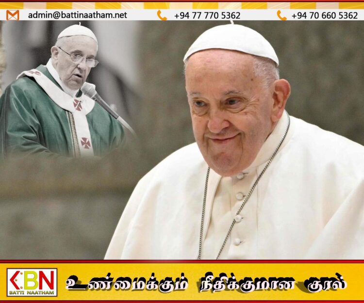 புனித பாப்பரசர் பிரான்சிஸ் தனது 88 வது வயதில் இன்று காலமானார்