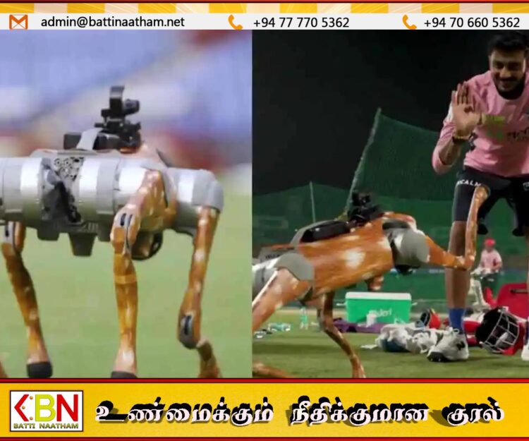ஐ.பி.எல். தொடரின் ஒளிபரப்பு குடும்பத்தில் புதிதாக நாய் வடிவிலான கெமரா