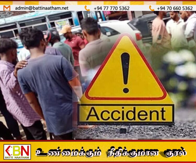 மட்டு வாழைச்சேனையில் விபத்து; தாயும் மகனும் வைத்தியசாலையில்