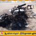 ஓட்டமாவடியில் திடீரென தீப்பற்றிய மோட்டார் சைக்கிள் தீக்கிரையாகியது