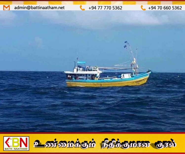 போதைப்பொருள் கடத்தலுக்குப் பயன்படுத்தப்பட்ட படகை கைப்பற்றிய கடற்படை