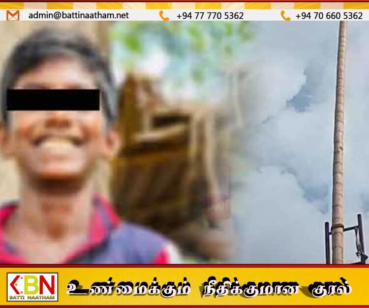 புத்தாண்டு விழாவிற்கு கிரீஸ் மரத்தை தயார் செய்த மாணவன் உயிரிழப்பு