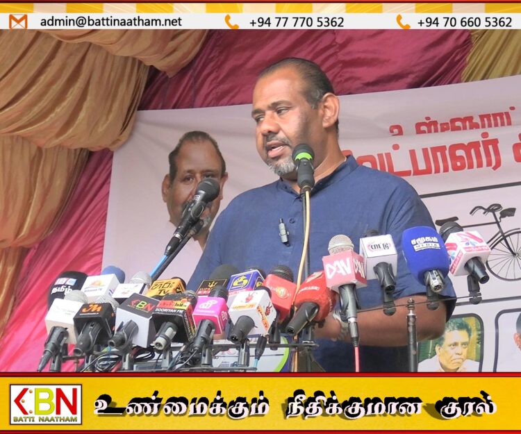 ஜேவிபி பிழையென்றால் ஜேவிபியின் கொள்கையினை கொண்டு செல்லும் தமிழரசுக்கட்சி சரியா? ; பொன்னம்பலம் கேள்வி
