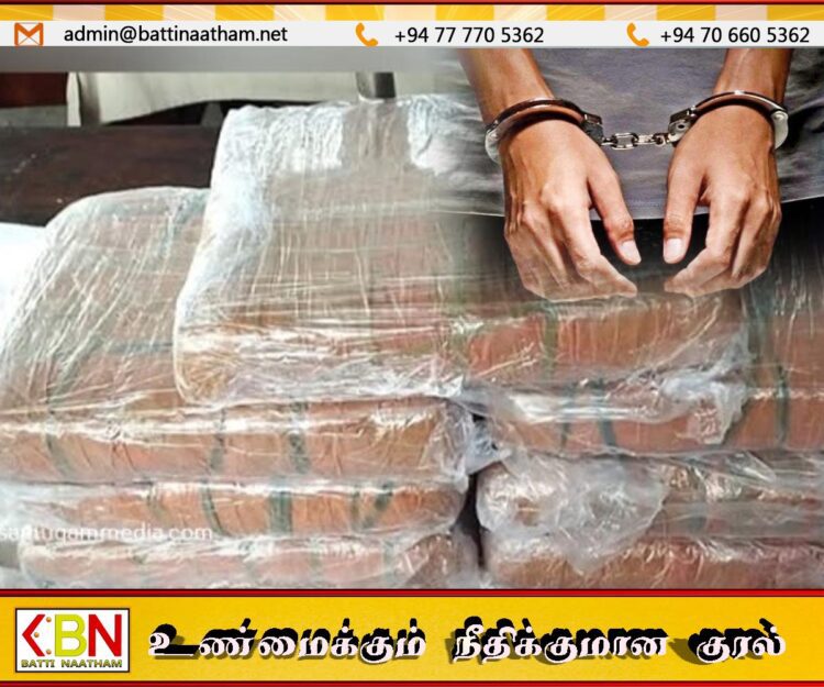 நீர்கொழும்பில் ஒருதொகை கேரளக் கஞ்சாவுடன் இருவர் கடற்படையினரால் கைது