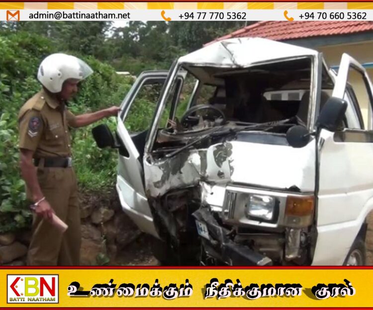 அனுராதபுரத்தில் வேன் மரத்தில் மோதியதில் தம்பதியினர் உயிரிழப்பு