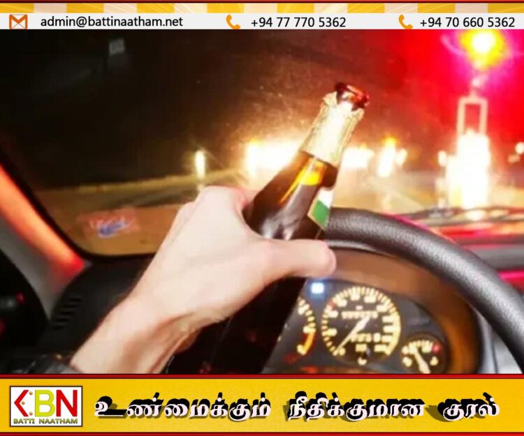 இரு தினங்களில் மதுபோதையில் வாகனம் ஓட்டிய 800 பேருக்கு எதிராக வழக்கு