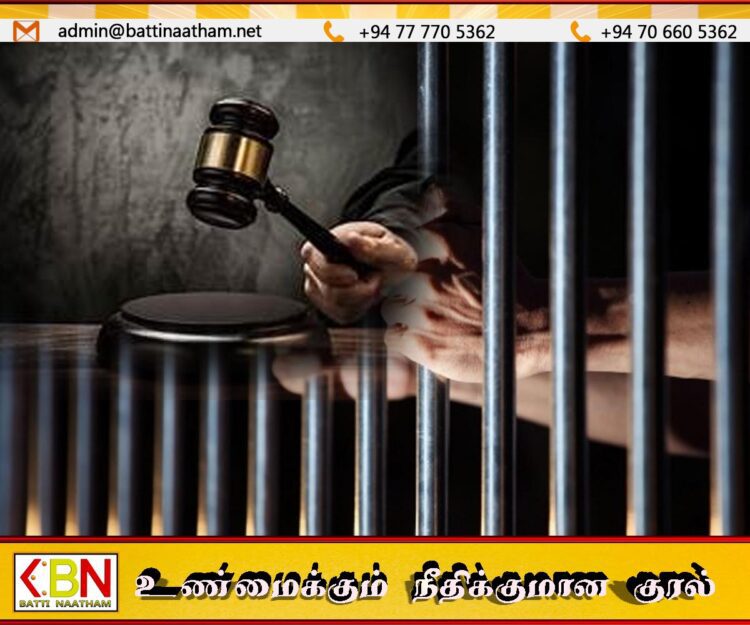 மட்டு நீதிமன்ற வழக்கு ஆவணங்களை திருடிய நீதிமன்ற ஊழியர் உட்பட இருவருக்கு  விளக்கமறியல் நீடிப்பு