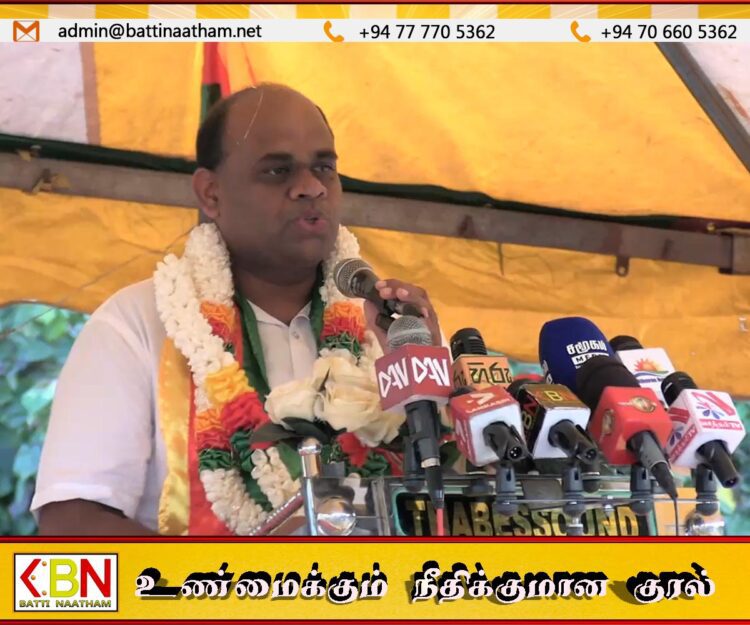 வாக்குகளை இலஞ்சமாக கேட்கும் நிலைமைக்கு தேசிய மக்கள் சக்தி மாற்றப்பட்டுள்ளது; இ.சிறிநாத்