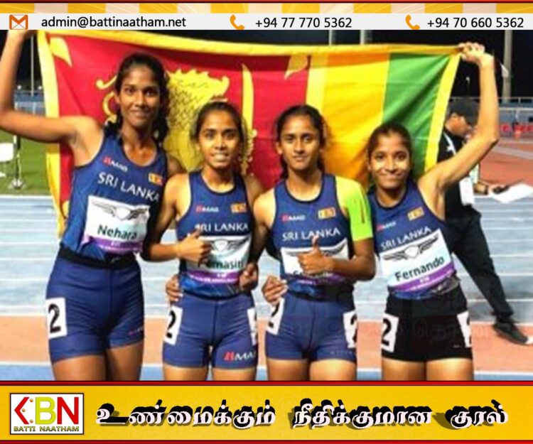 ஆசிய தடகள செம்பியன்சிப் போட்டிகளில் இலங்கைக்கு கிடைத்த பதக்கங்கள்