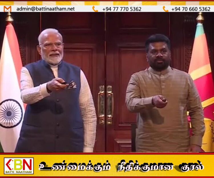 இந்தியா மற்றும் இலங்கைக்கு இடையிலான இருதரப்பு ஒப்பந்தங்கள் கைச்சாத்து